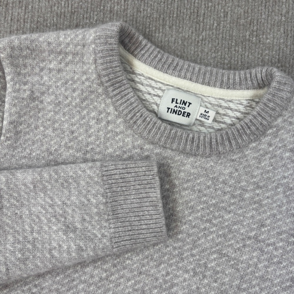 Flint and Tinder Nordic Merino Wool Crewneck Sweater Women's Size Medium